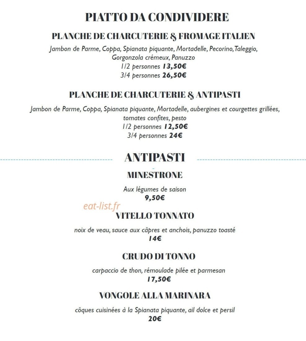 La Nonna — carte page 1