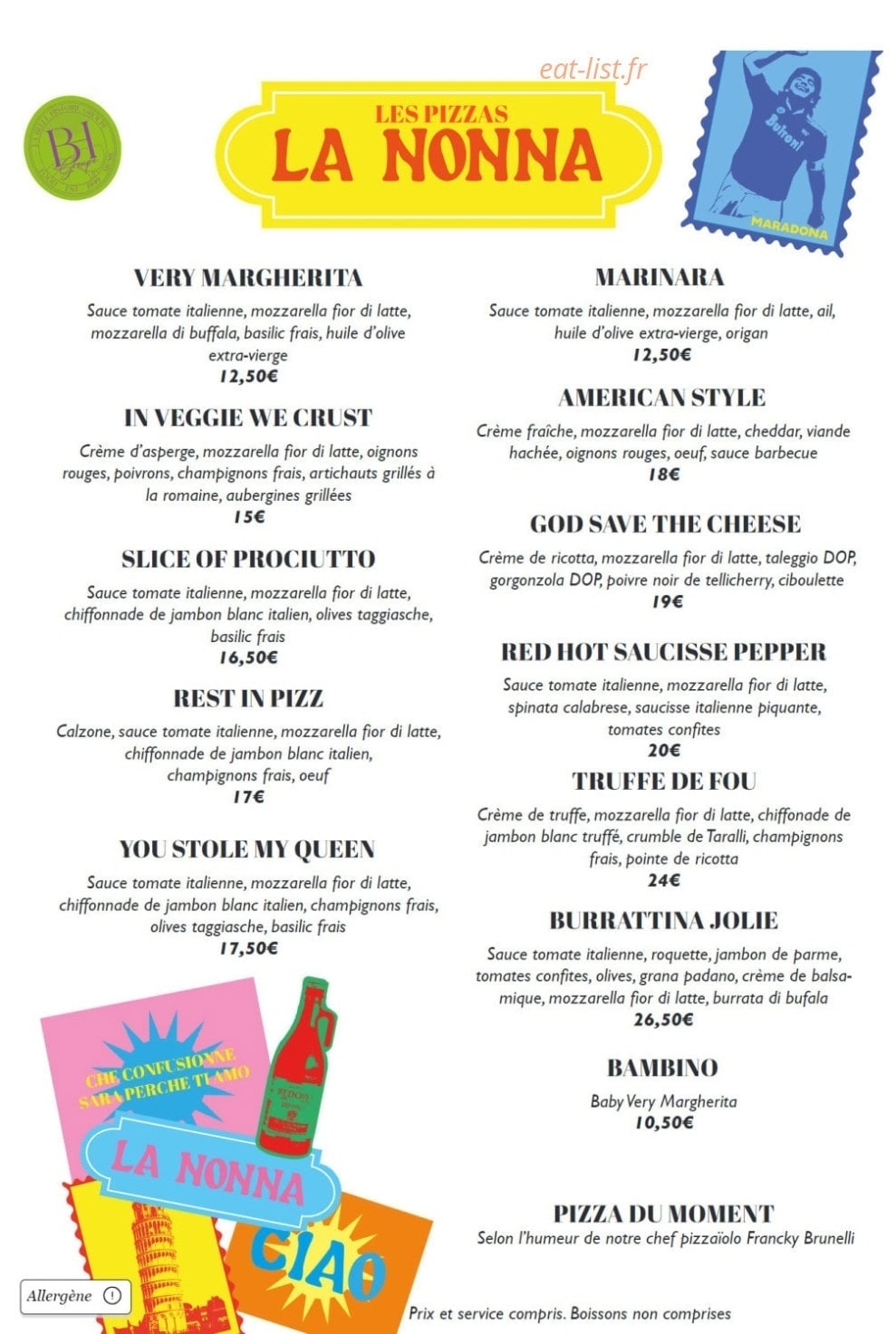 La Nonna — carte page 2
