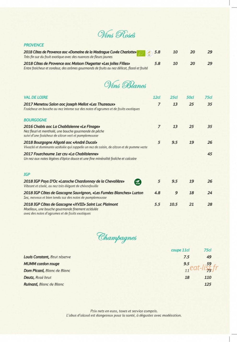 Le Scoop — carte page 9