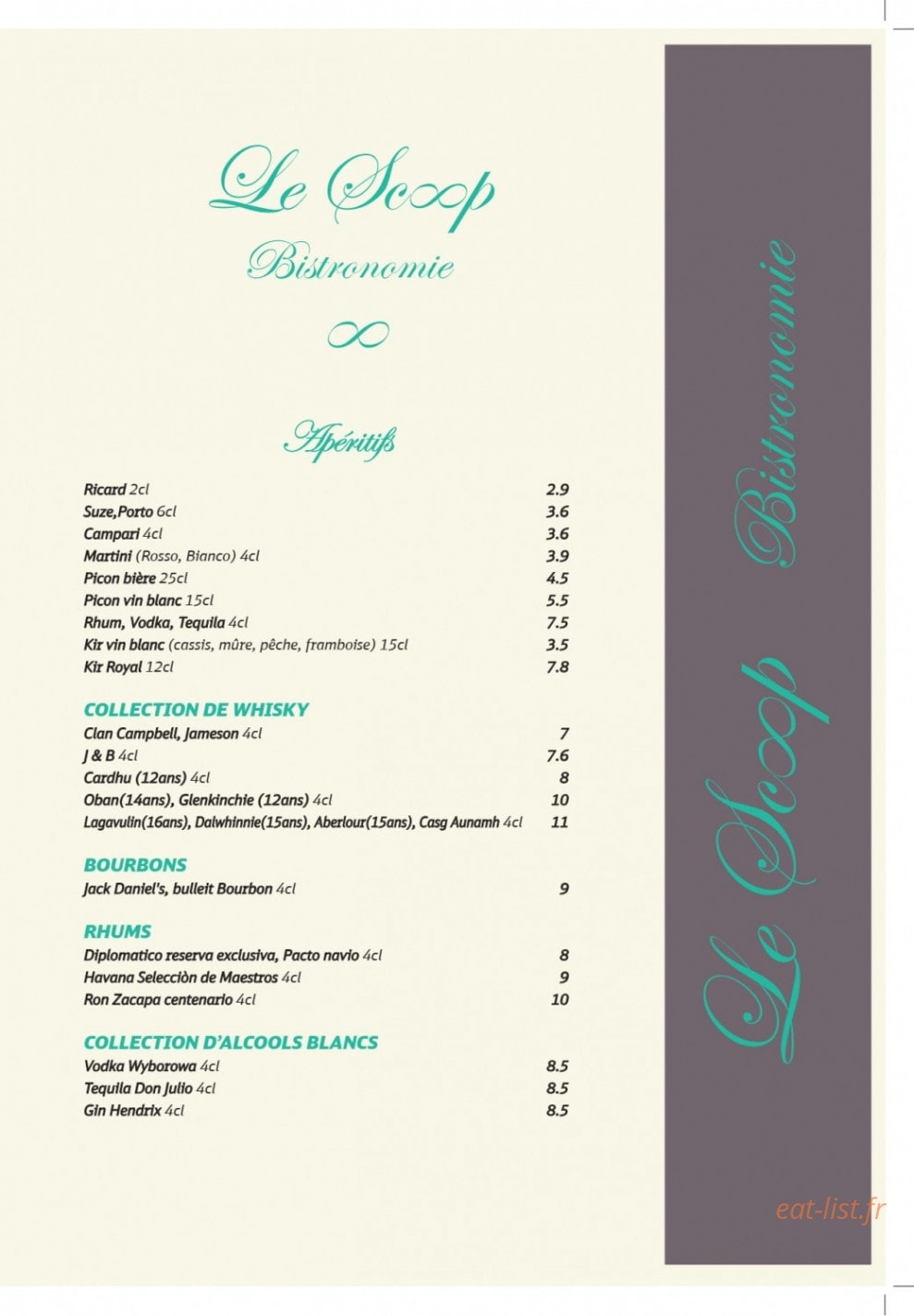 Le Scoop — carte page 7