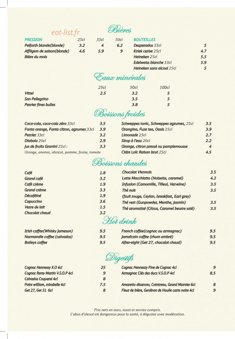 Le Scoop — carte page 10
