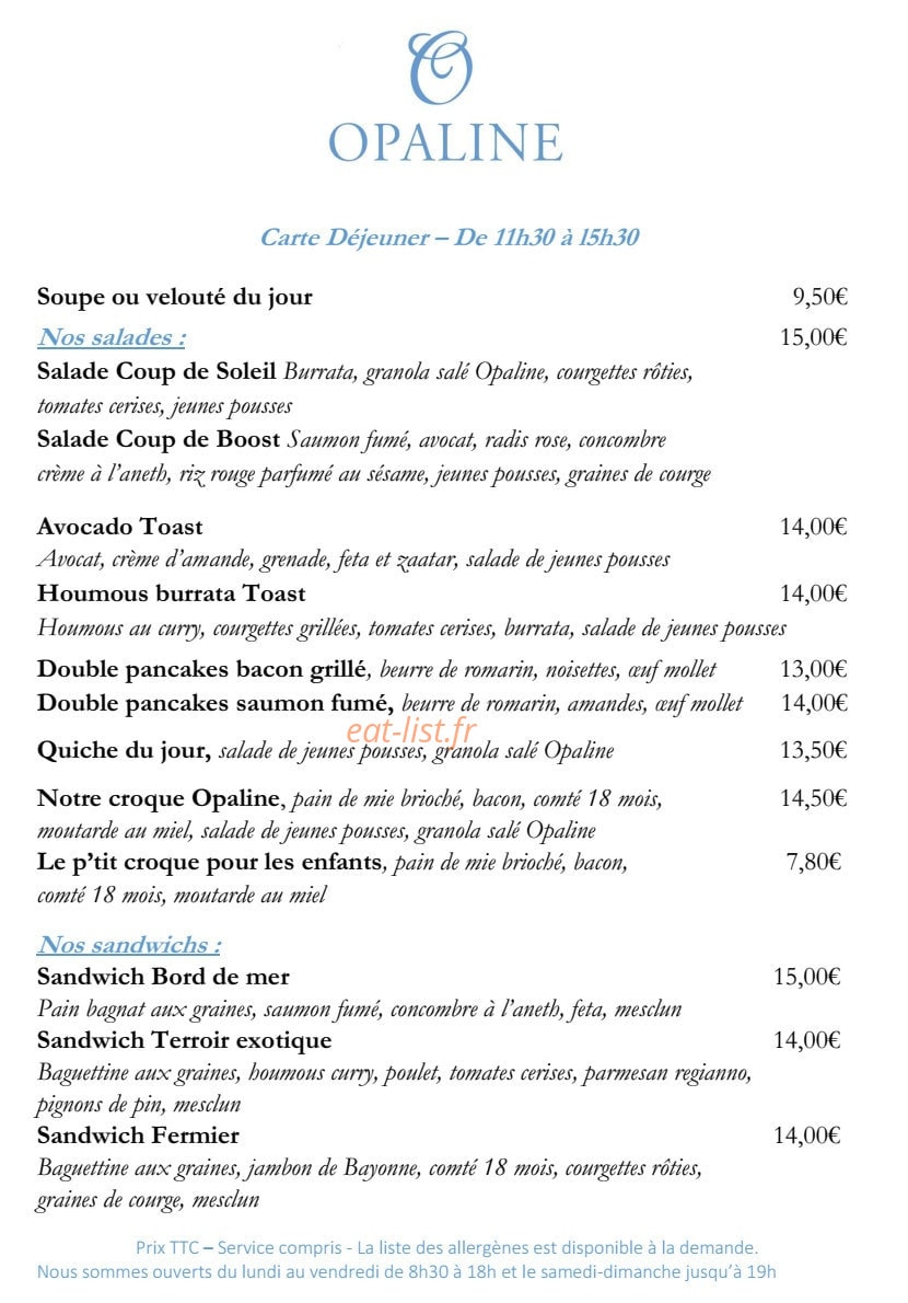 Opaline — carte page 2