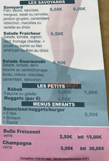 Friterie 14's Diner — carte page 5