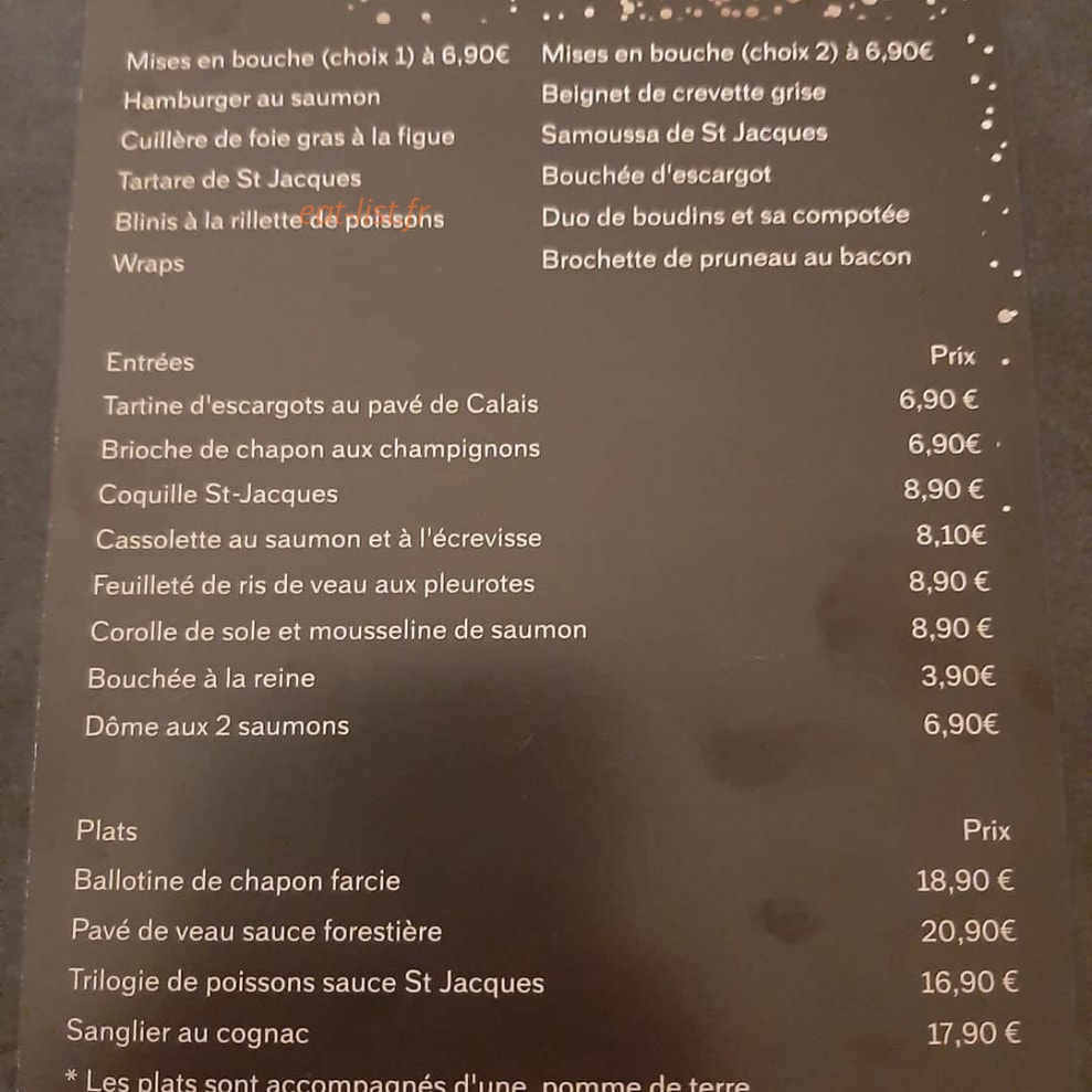 Stéphanie Bultel Traiteur — carte page 1