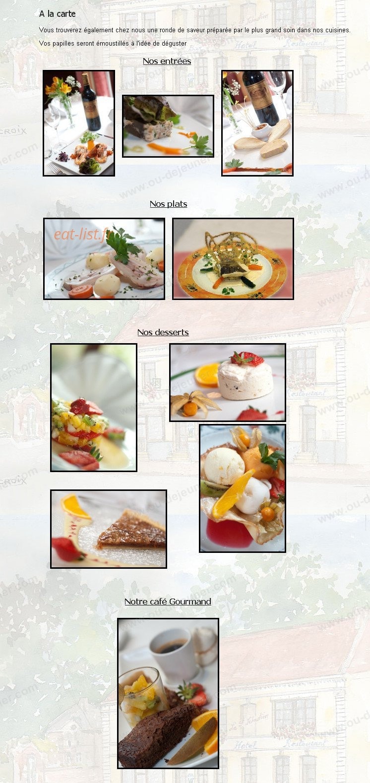 Le Saint Sebastien — carte page 2