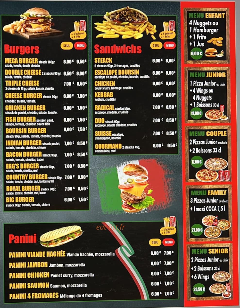 Napoli Pizza — carte page 3
