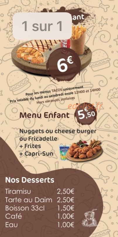 O’My Tacos — carte page 5