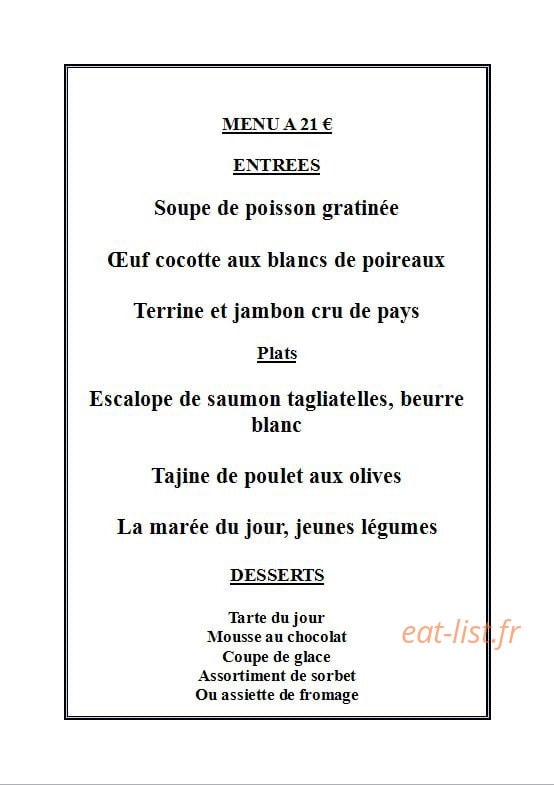 Auberge du Bois — carte page 2