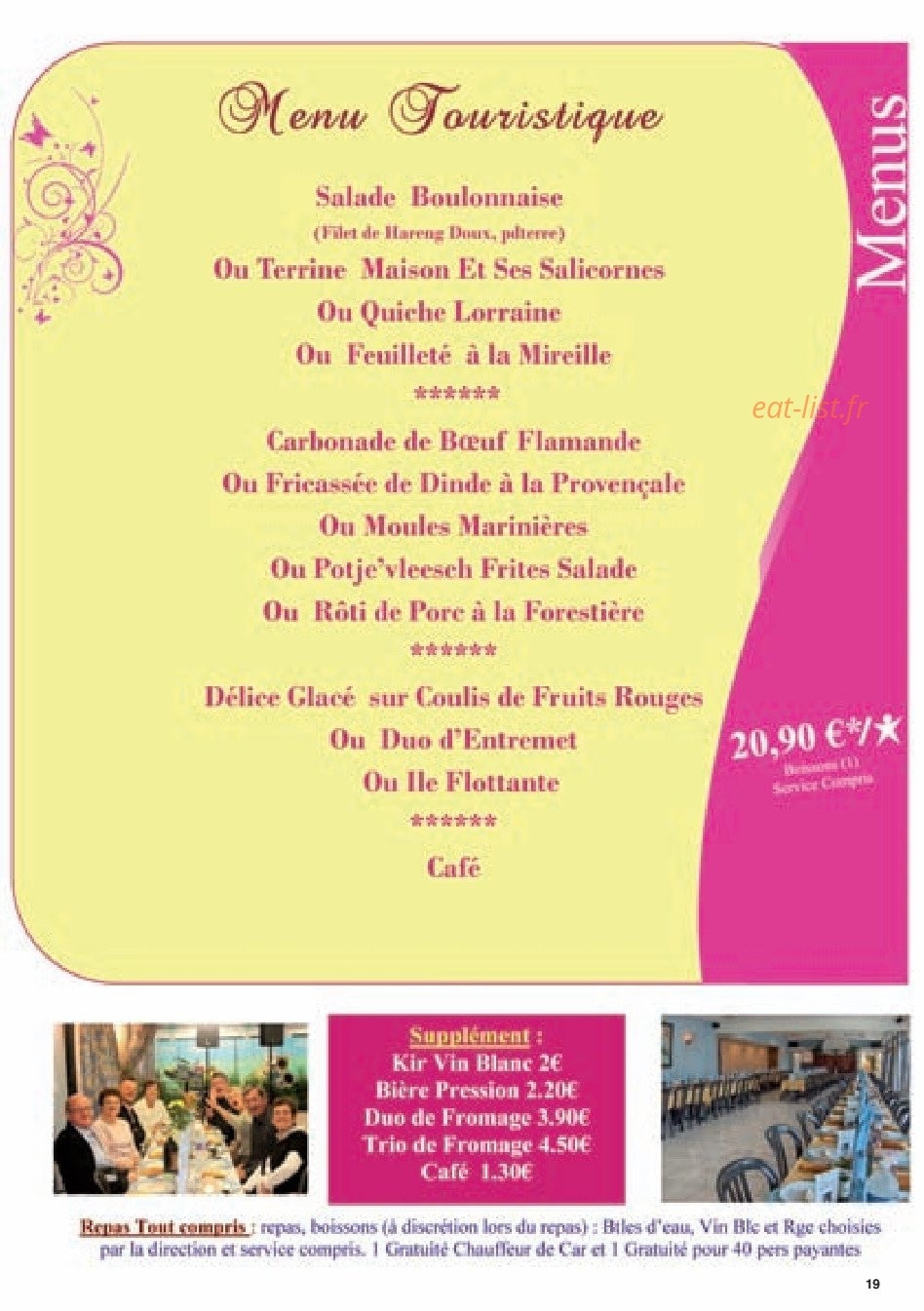 Chez Mireille — carte page 4