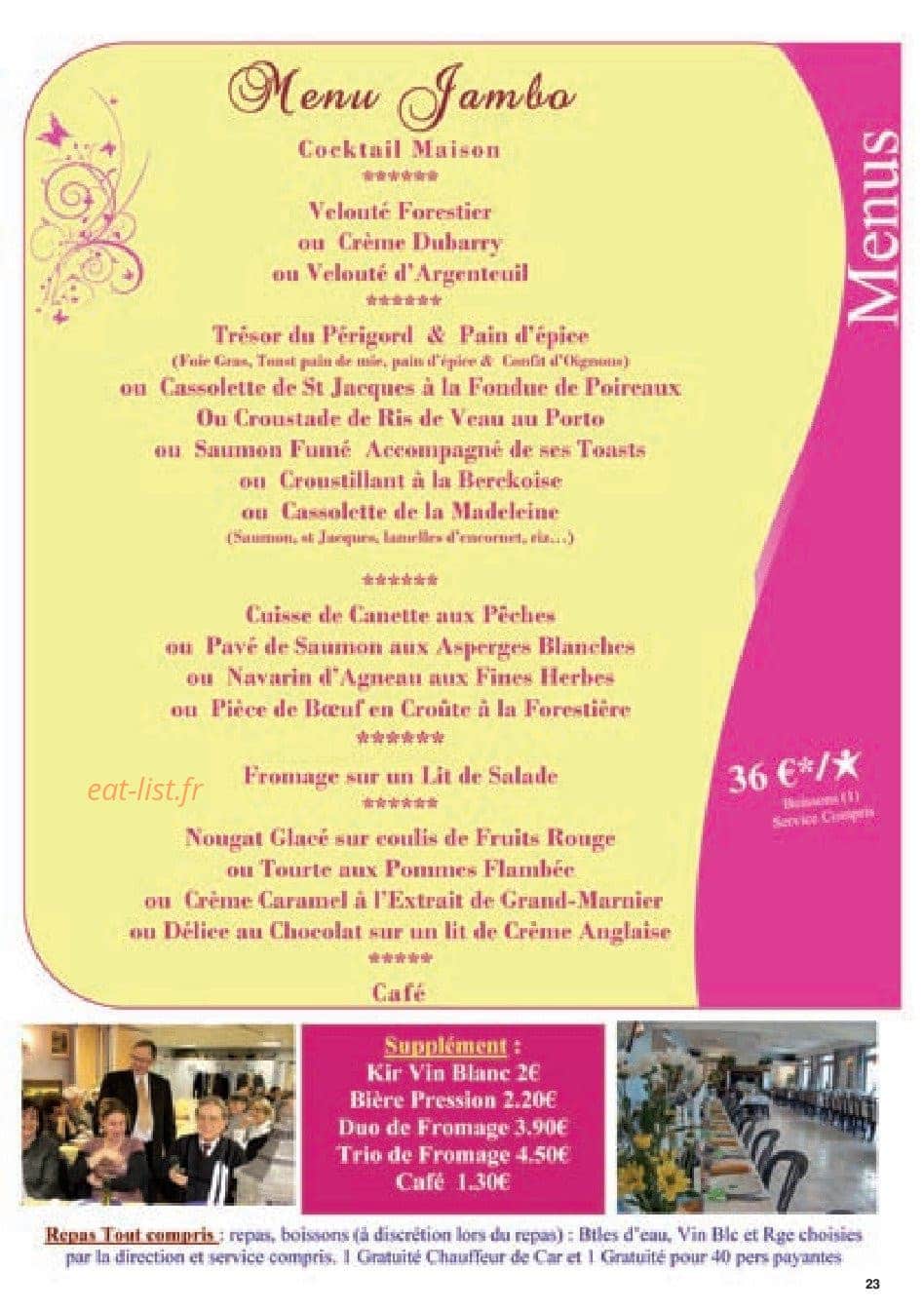 Chez Mireille — carte page 6