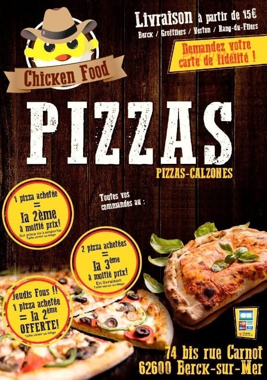 Chicken food — carte page 1