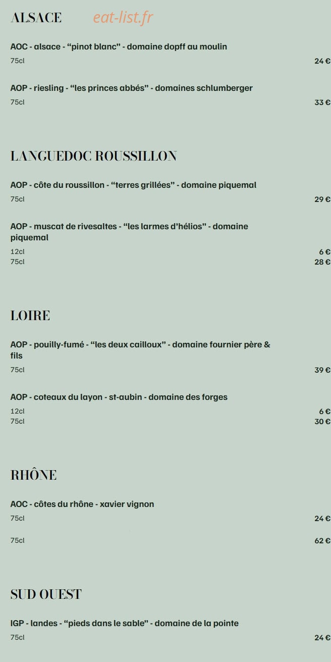 L’Atelier de Zadig — carte page 15