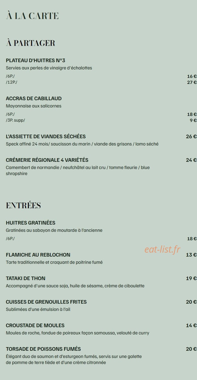 L’Atelier de Zadig — carte page 1