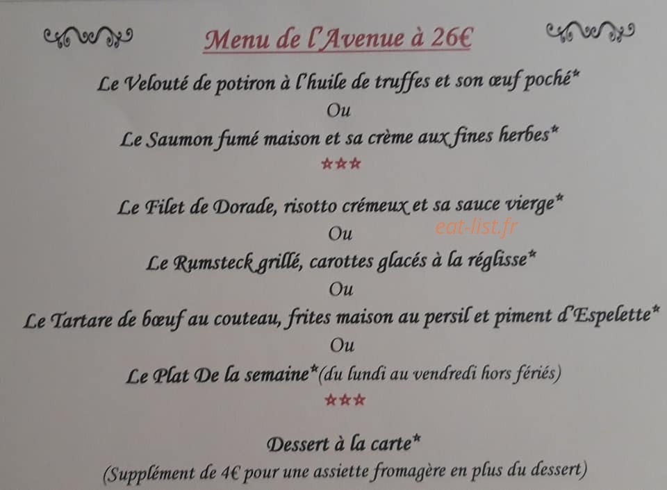 L’avenue — carte page 5