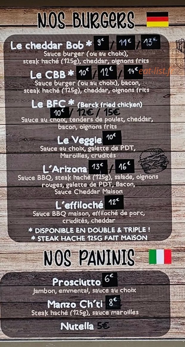 La cantine — carte page 2