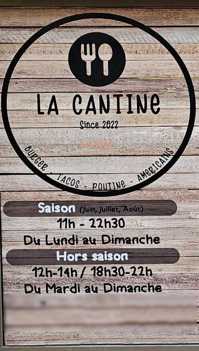 La cantine — carte page 1