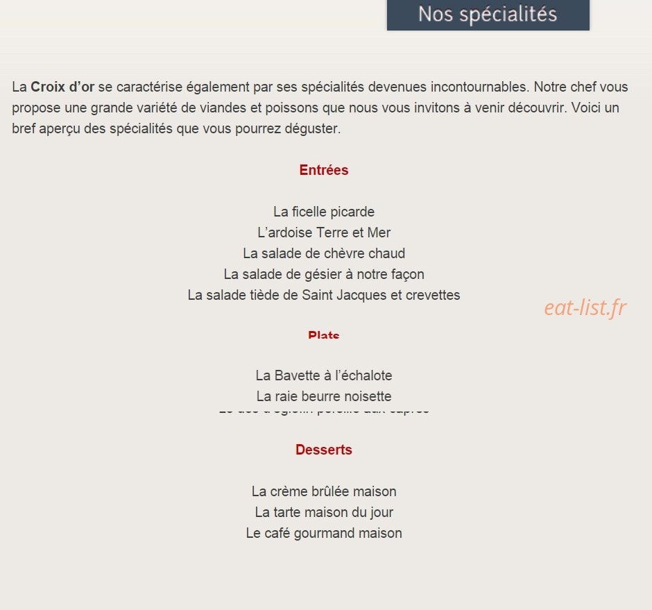 La Croix d'or — carte page 2