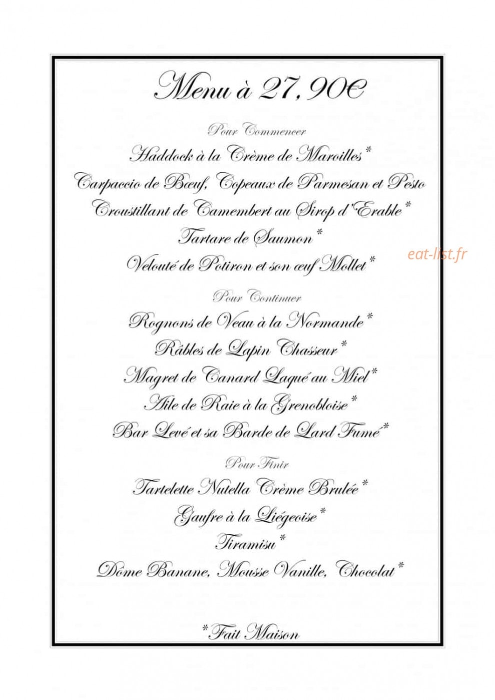 La Grilladine — carte page 2