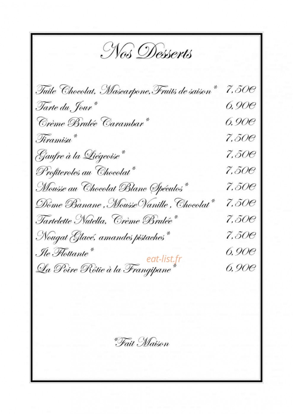La Grilladine — carte page 6