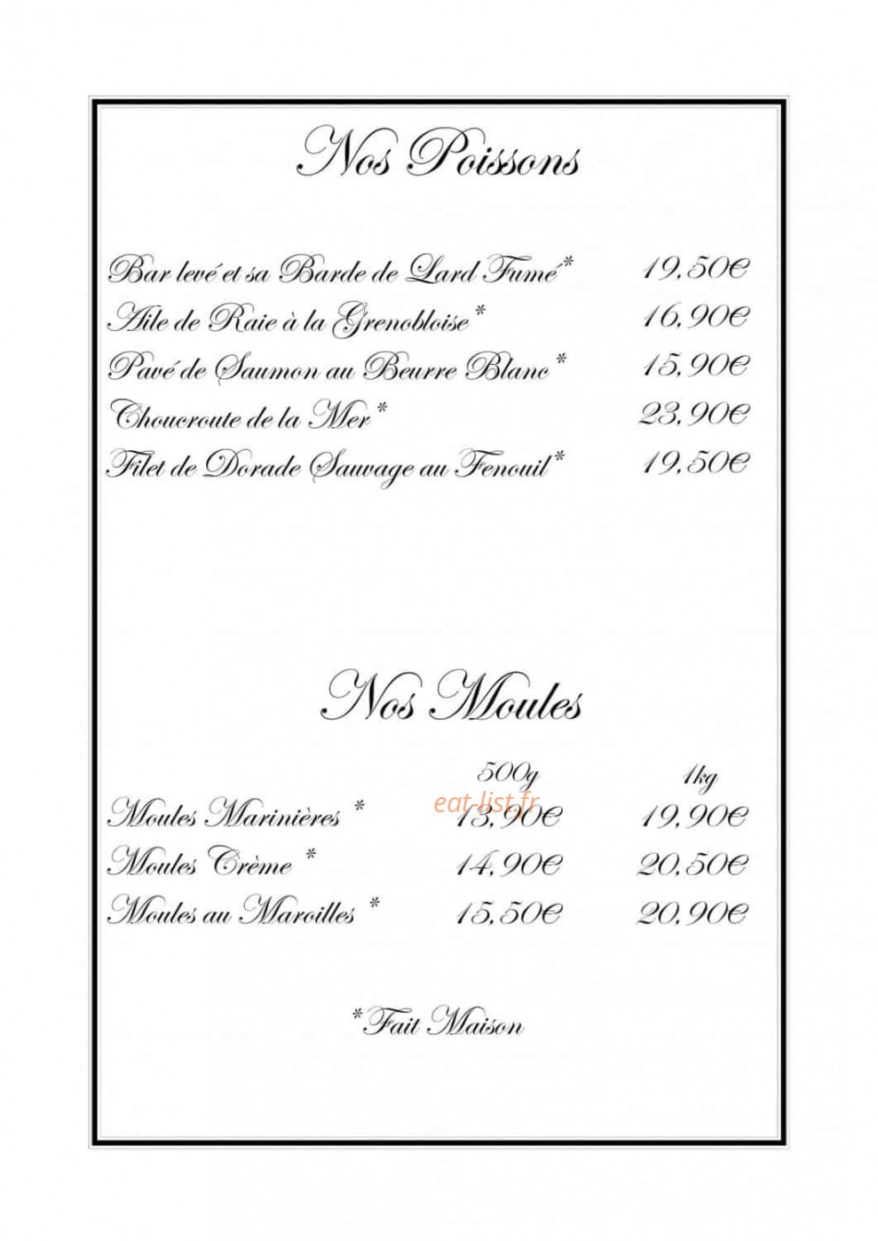 La Grilladine — carte page 4