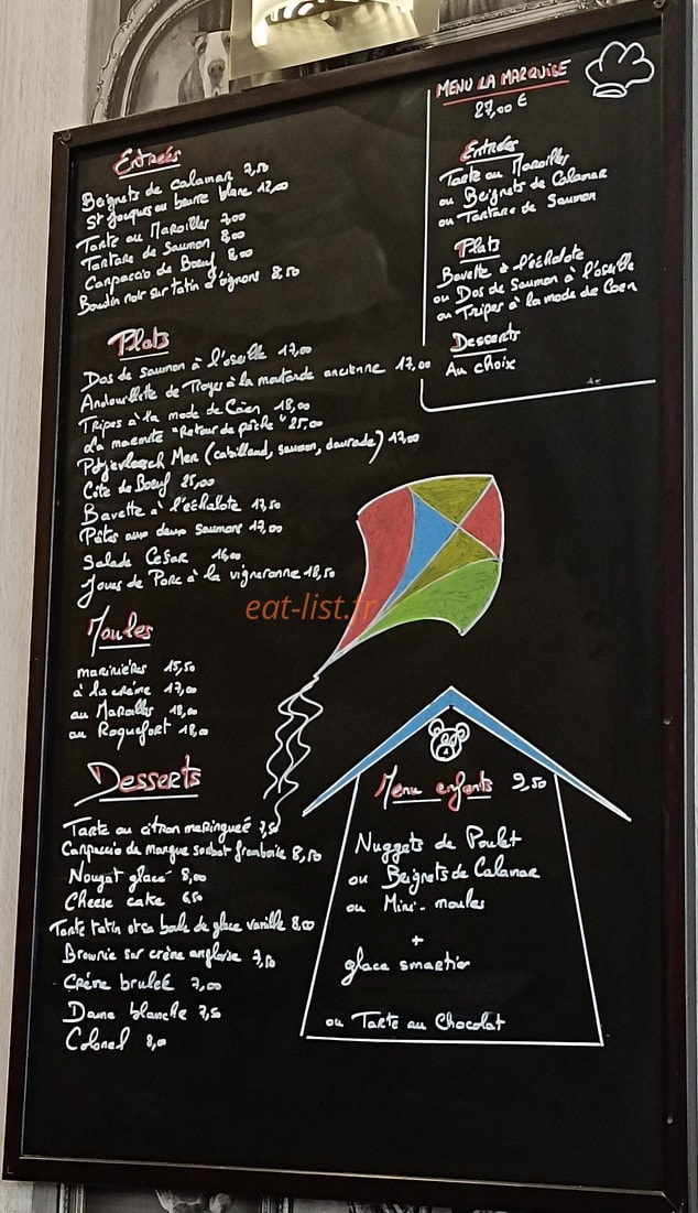 La Marquise — carte page 1