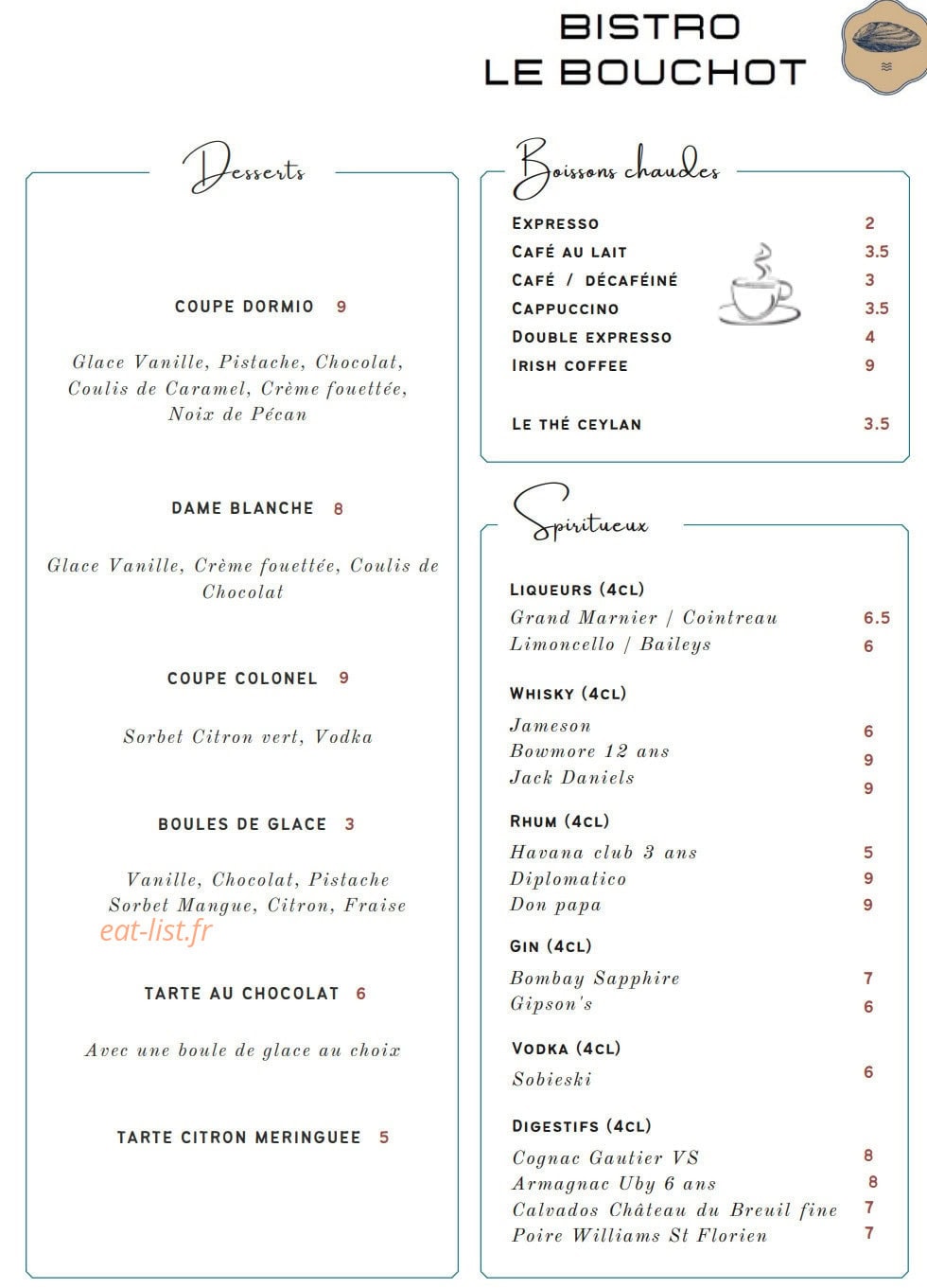 Le Bouchot — carte page 6