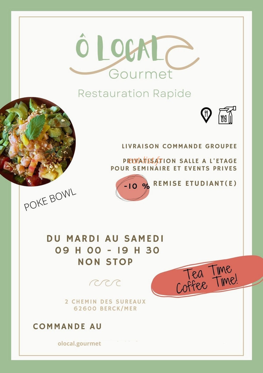 Ô Local — carte page 1