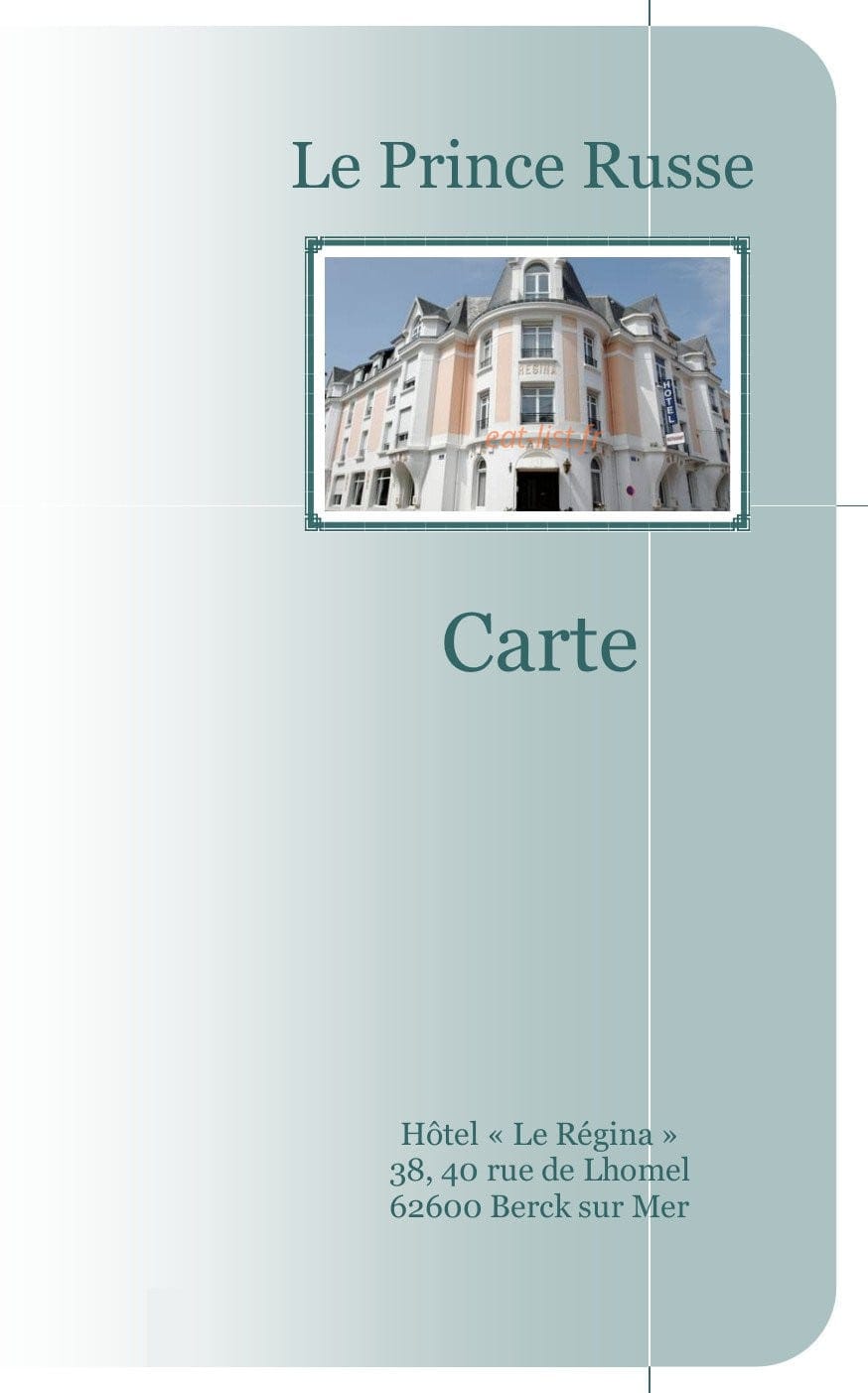 Régina — carte page 1