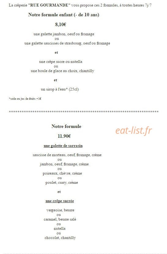Rue gourmande — carte page 2
