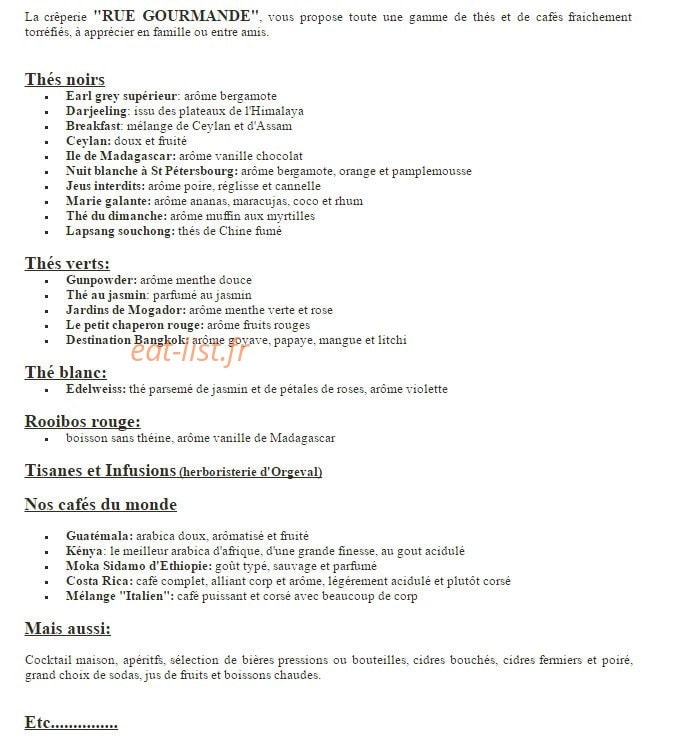 Rue gourmande — carte page 4