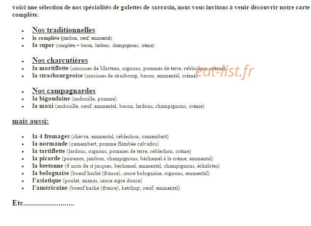 Rue gourmande — carte page 1