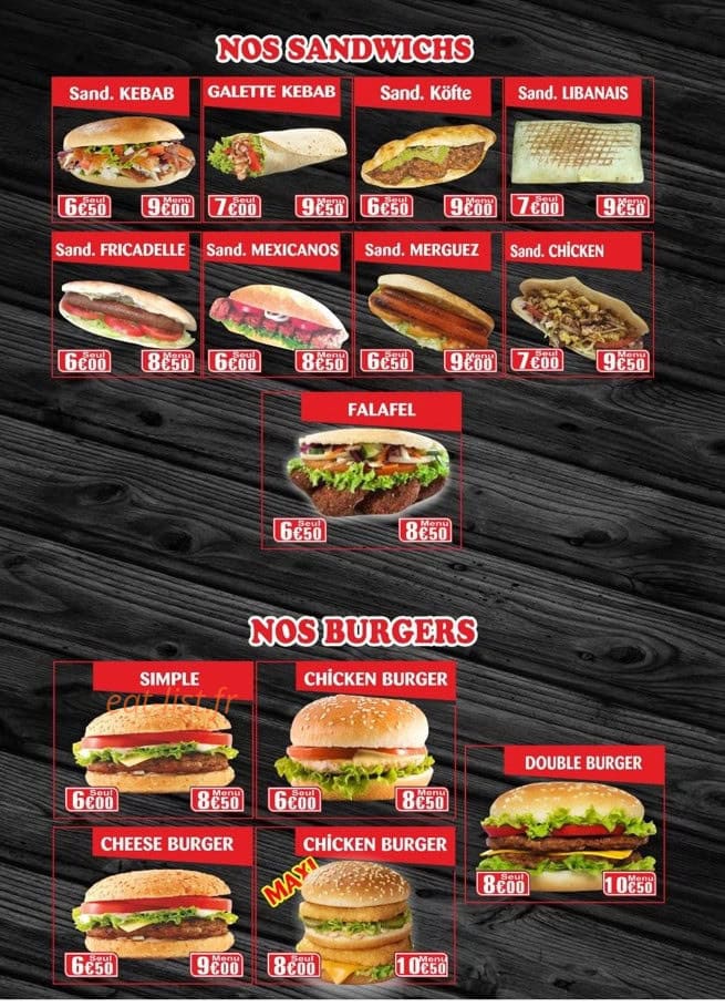 Sultan Kebab — carte page 2