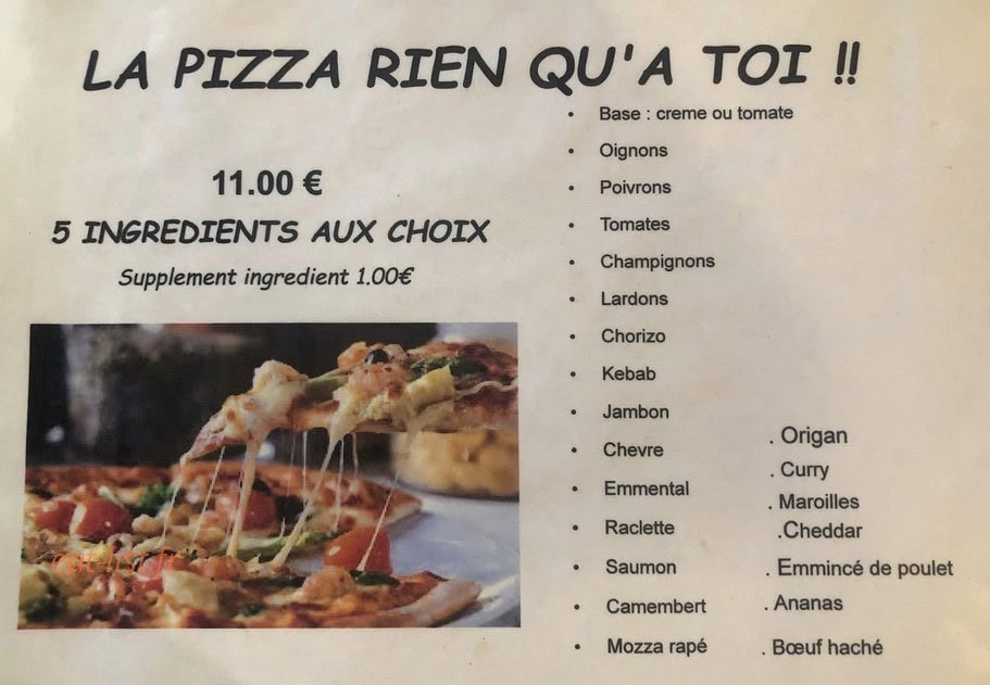 La Paillote — carte page 1