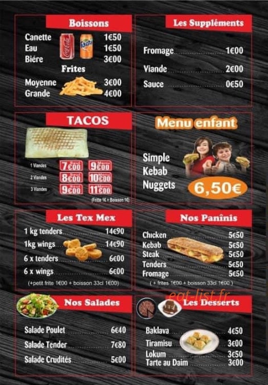 Sultan Kebab — carte page 4