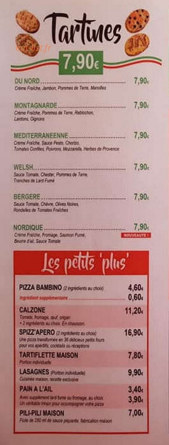 Spizza Carola — carte page 4