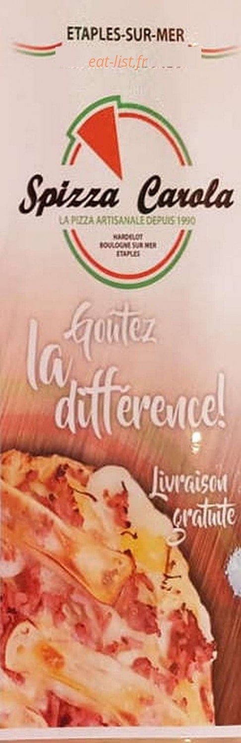 Spizza Carola — carte page 1