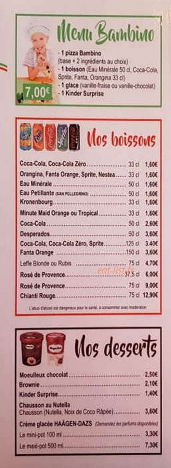 Spizza Carola — carte page 5
