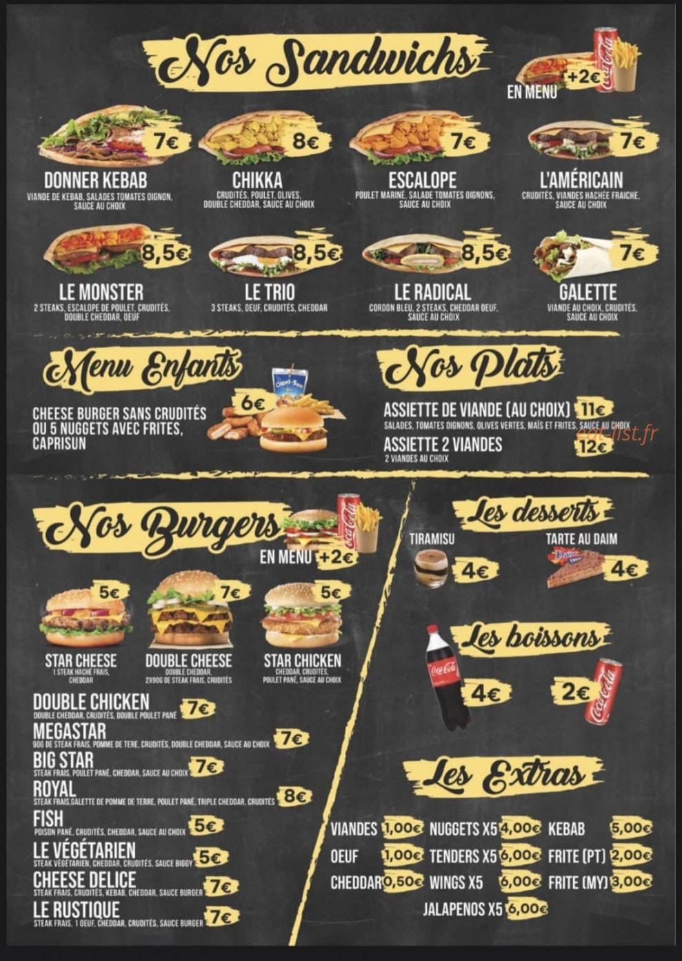 StarFood — carte page 2