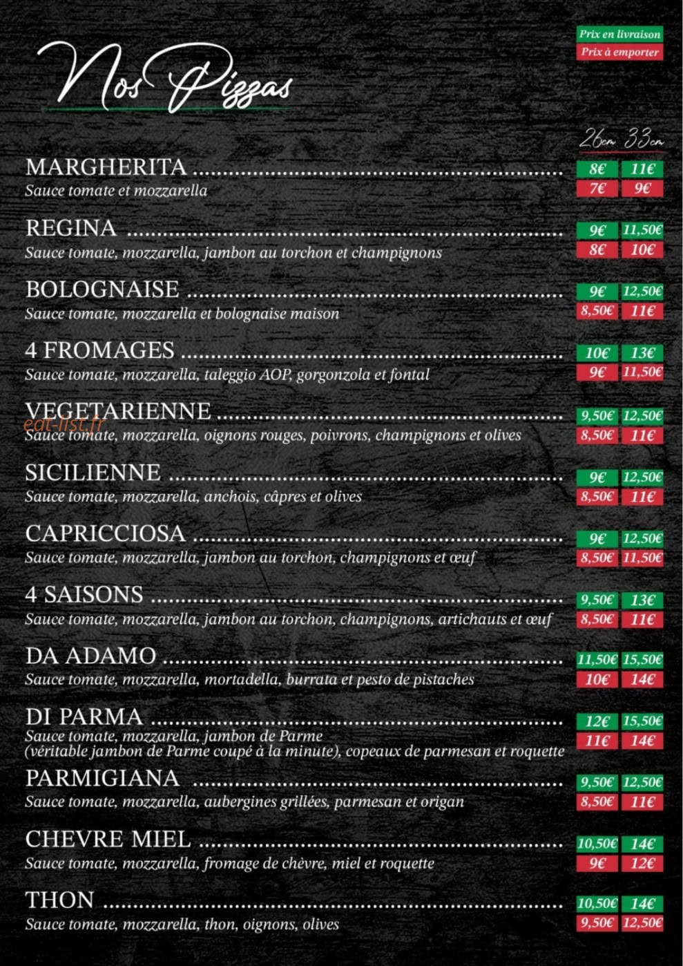 Da Adamo — carte page 2