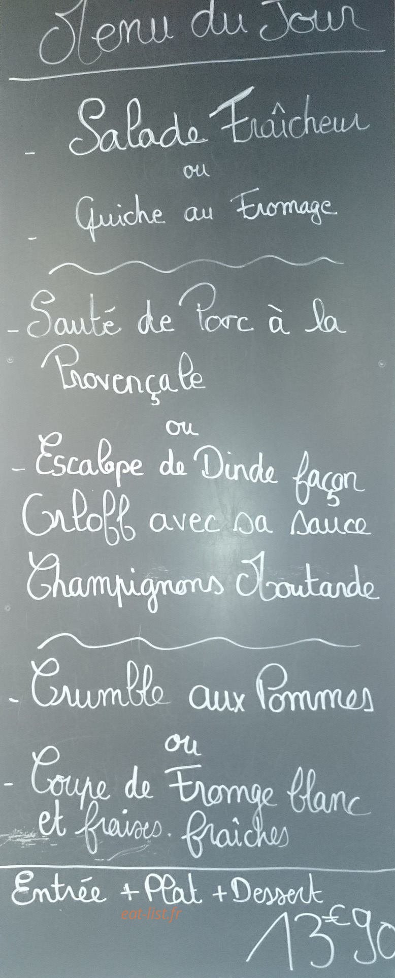 Le Bistrot du Marché — carte page 2