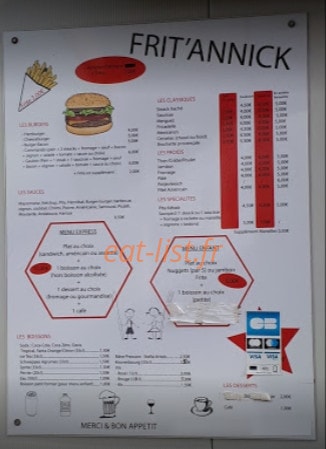 Frit'Annick — carte page 1