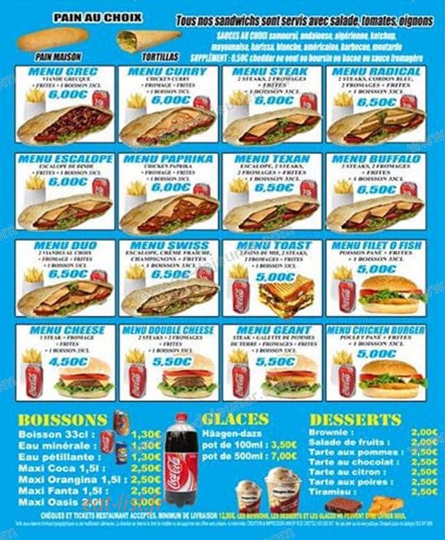 Andiamo pizza — carte page 4