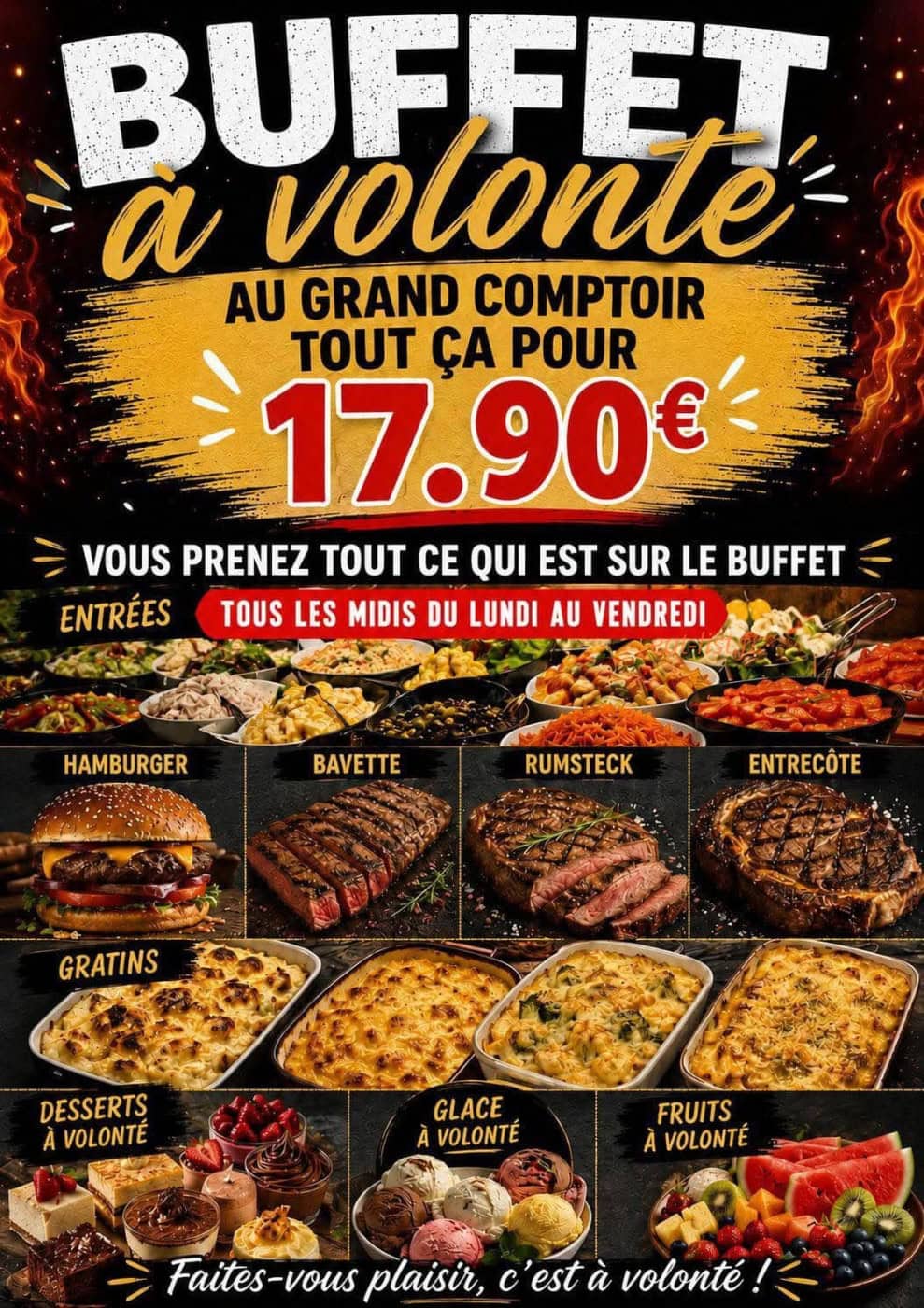 Au Grand Comptoir de Bruay — carte page 1