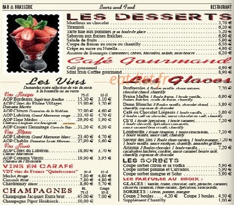 Beers and co — carte page 8