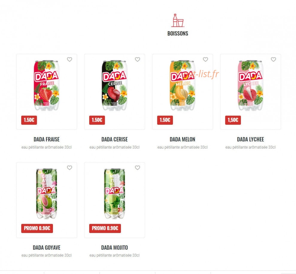 Holla Pizza — carte page 3