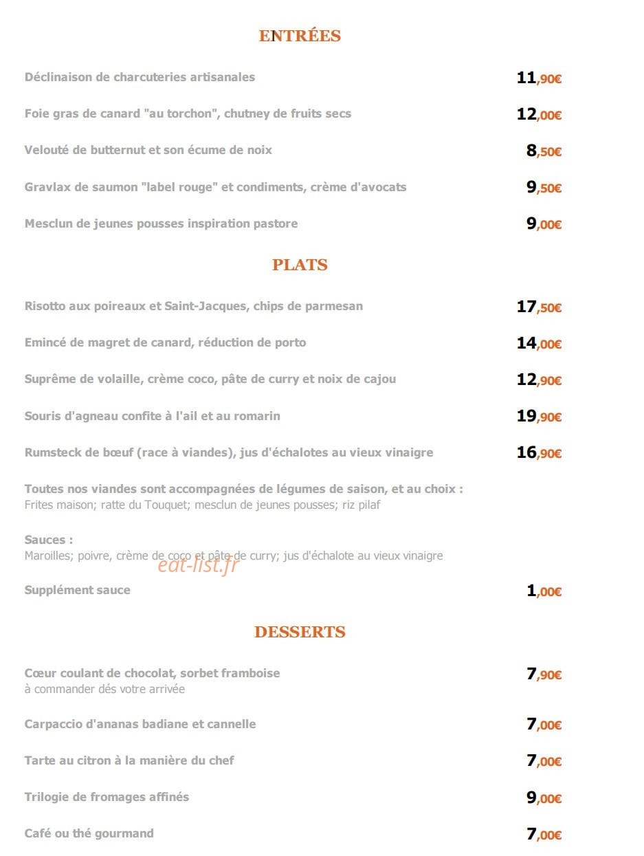 L' Oxalis — carte page 1
