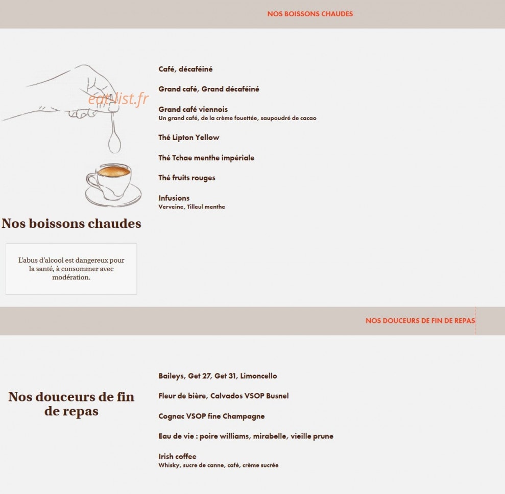 Le Comptoir du Malt — carte page 16