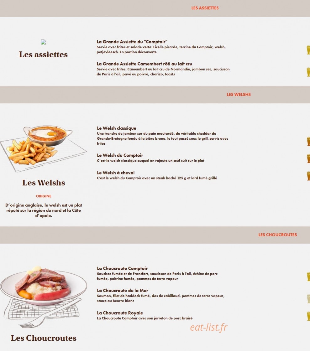 Le Comptoir du Malt — carte page 7