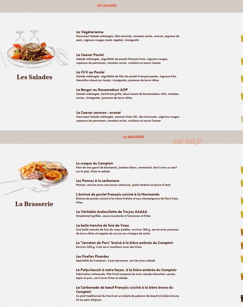 Le Comptoir du Malt — carte page 6