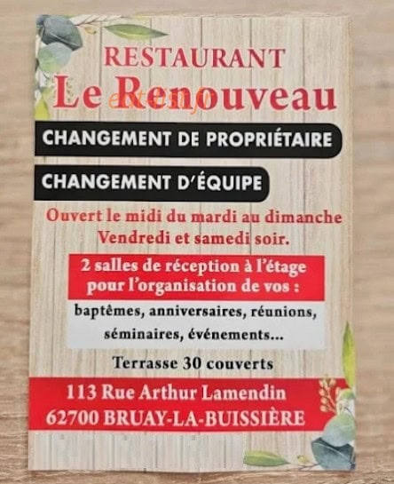 Le renouveau — carte page 1